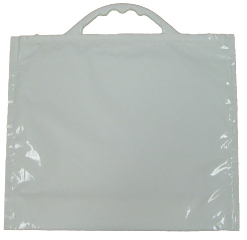 White insulated bag with gusset, size 460x460mm and 2x70mm gusset. Ideal for packaging chilled products, with a capacity of 21 litres.